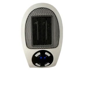 Sharper Image Portable Ceramic Space Heater Plug-In Wall Outlet LCD Timer 7.1”H